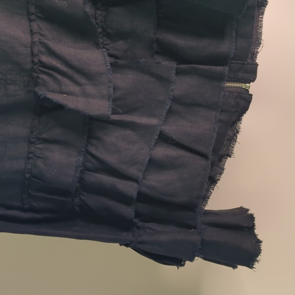 #🌻 129 INC International Concepts Black Ruffle Jacket - Picture 6 of 7